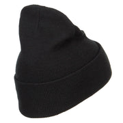 Football Logo Embroidered Long Beanie