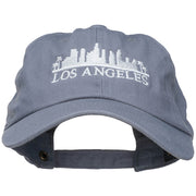 Los Angeles Skyline Embroidered Washed Cap