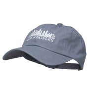 Los Angeles Skyline Embroidered Washed Cap