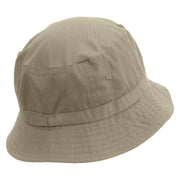Papaya Fruit Embroidered Bucket Hat - Natural OSFM