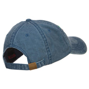 Lucky in Love Embroidered Washed Cap