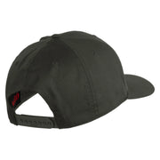 US Submarine Retired Logo Embroidered Solid Cotton Twill Pro Style Cap - Charcoal OSFM