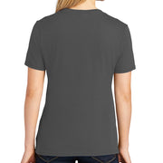 Ladies Big Size Port & Company Core Cotton V neck T-Shirt