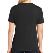 Ladies Big Size Port & Company Core Cotton V neck T-Shirt