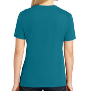 Ladies Big Size Port & Company Core Cotton V neck T-Shirt