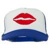 Lip Kiss Embroidered Foam Mesh Back Cap