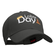 Labor Day Workers Embroidered Solid Cotton Twill Low Profile Strap Cap