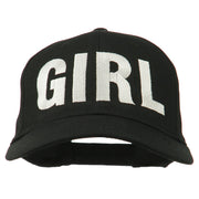 Girl Hip Hop Embroidered Cotton Twill Cap