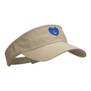 Love In Paws Embroidered Cotton Twill Washed Visor