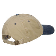 Louisiana State Map Embroidered Two Tone Cap