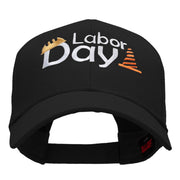 Labor Day Workers Embroidered Solid Cotton Twill Low Profile Strap Cap