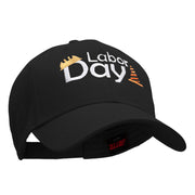 Labor Day Workers Embroidered Solid Cotton Twill Low Profile Strap Cap