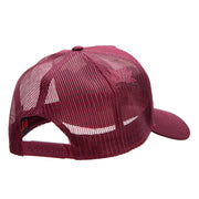 Lotus Spiritual Embroidered Cotton Twill Mesh Cap