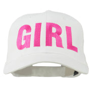 Girl Hip Hop Embroidered Cotton Twill Cap