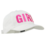 Girl Hip Hop Embroidered Cotton Twill Cap