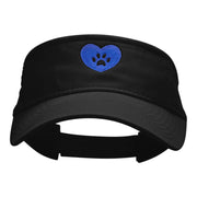 Love In Paws Embroidered Cotton Twill Washed Visor