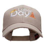 Labor Day Workers Embroidered Solid Cotton Twill Low Profile Strap Cap