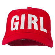 Girl Hip Hop Embroidered Cotton Twill Cap