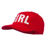 Girl Hip Hop Embroidered Cotton Twill Cap