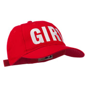 Girl Hip Hop Embroidered Cotton Twill Cap