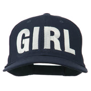 Girl Hip Hop Embroidered Cotton Twill Cap