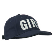 Girl Hip Hop Embroidered Cotton Twill Cap