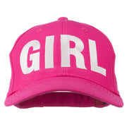 Girl Hip Hop Embroidered Cotton Twill Cap