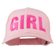 Girl Hip Hop Embroidered Cotton Twill Cap