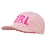 Girl Hip Hop Embroidered Cotton Twill Cap