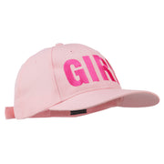 Girl Hip Hop Embroidered Cotton Twill Cap