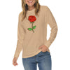 Rose of Love Graphic Long Sleeve Crewneck Tee