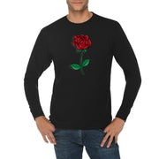 Rose of Love Graphic Long Sleeve Crewneck Tee