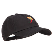 Chili with Sombrero Embroidered Unstructured Cap