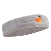 Hand Drawn Mango Embroidered Head Band (Terry) - Lt-Grey OSFM