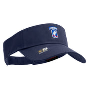 Licensed 173rd Airborne Brigade Combat Team Embroidered Cotton Twill Sun Visor - Navy OSFM