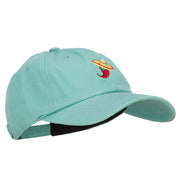 Chili with Sombrero Embroidered Unstructured Cap