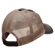 Halloween Tombstones Embroidered Low Profile Special Cotton Mesh Cap - Brown-Khaki OSFM