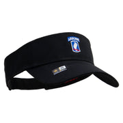 Licensed 173rd Airborne Brigade Combat Team Embroidered Cotton Twill Sun Visor - Black OSFM