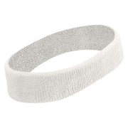 Hand Drawn Mango Embroidered Head Band (Terry) - White OSFM