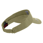Licensed 173rd Airborne Brigade Combat Team Embroidered Cotton Twill Sun Visor - Khaki OSFM