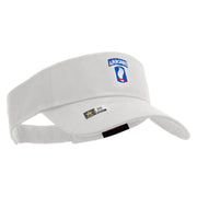Licensed 173rd Airborne Brigade Combat Team Embroidered Cotton Twill Sun Visor - White OSFM