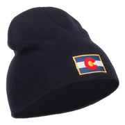 Colorado Flag Embroidered Short Beanie