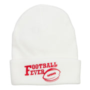 Football Fever Embroidered Long Beanie