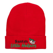 Santa's Little Helpers Embroidered Long Beanie