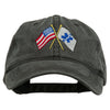 Flags Star of Life Embroidered Washed Cap