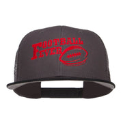 Football Fever Embroidered Mesh Snapback Cap