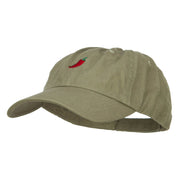 Chili Pepper Embroidered Low Cap