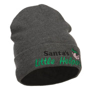 Santa's Little Helpers Embroidered Long Beanie