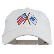 Flags Star of Life Embroidered Washed Cap