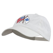 Flags Star of Life Embroidered Washed Cap